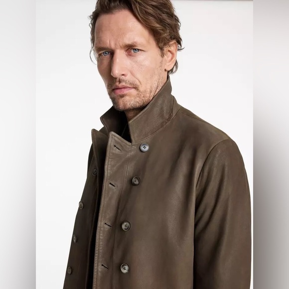 John Varvatos Cut-Away Double Breasted Coat Size EU 44 USA 34. NWT - Picture 13 of 16